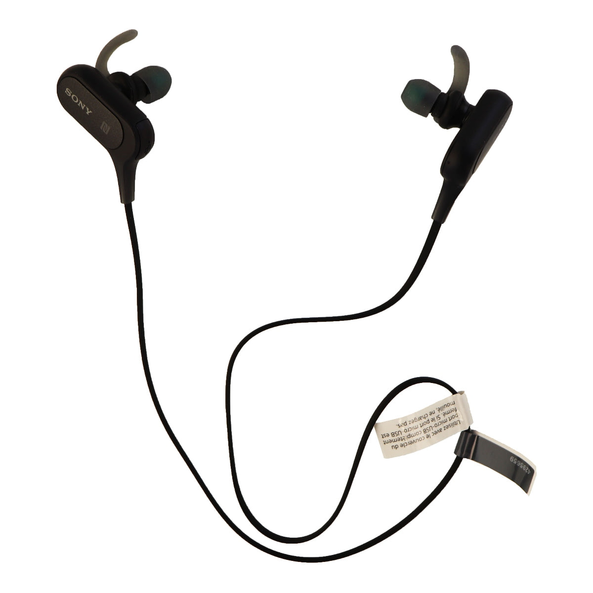 Sony MDR XB50BS Extra Bass Bluetooth Sports Splashproof In Ear Headphones Black Portable Audio - Headphones Sony - Simple Cell Bulk Wholesale Pricing - USA Seller