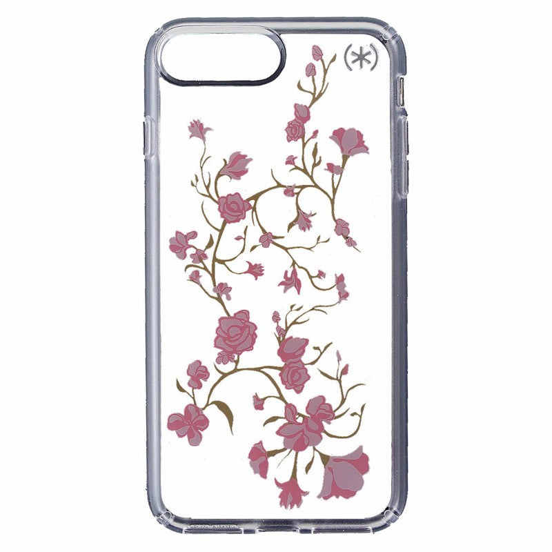 Speck Presidio Clear Print Hybrid Case for iPhone 7 Plus - Clear / Pink Flowers Cell Phone - Cases, Covers & Skins Speck - Simple Cell Bulk Wholesale Pricing - USA Seller