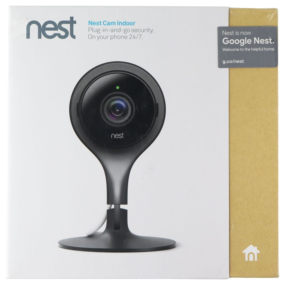 Google Nest Cam Indoor (1st Gen) Wired Indoor Camera (Works with Alexa) - Black Home Surveillance - Security Cameras Nest - Simple Cell Bulk Wholesale Pricing - USA Seller