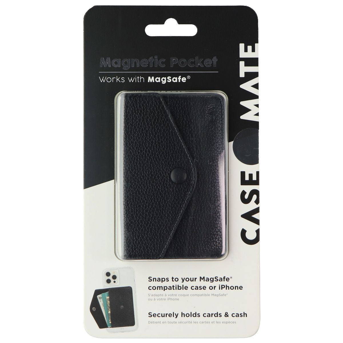 Case-Mate MAGNETIC POCKET for MagSafe Compatible iPhones and Cases - Black Cell Phone - Cases, Covers & Skins Case-Mate - Simple Cell Bulk Wholesale Pricing - USA Seller