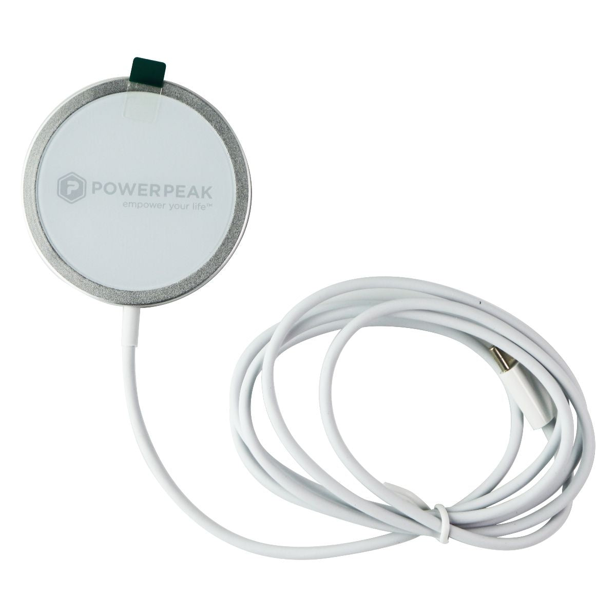 PowerPeak MagCharge Wireless Fast Charger (4FT) - White Cell Phone - Chargers & Cradles PowerPeak - Simple Cell Bulk Wholesale Pricing - USA Seller