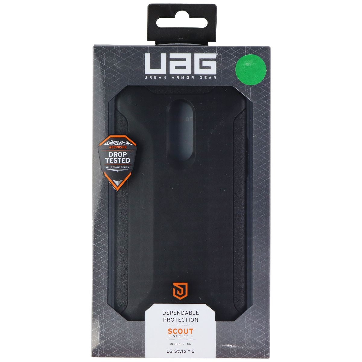 Urban Armor Gear Scout Series Flexible Case for LG Stylo 5 Smartphone - Black Cell Phone - Cases, Covers & Skins Urban Armor Gear - Simple Cell Bulk Wholesale Pricing - USA Seller