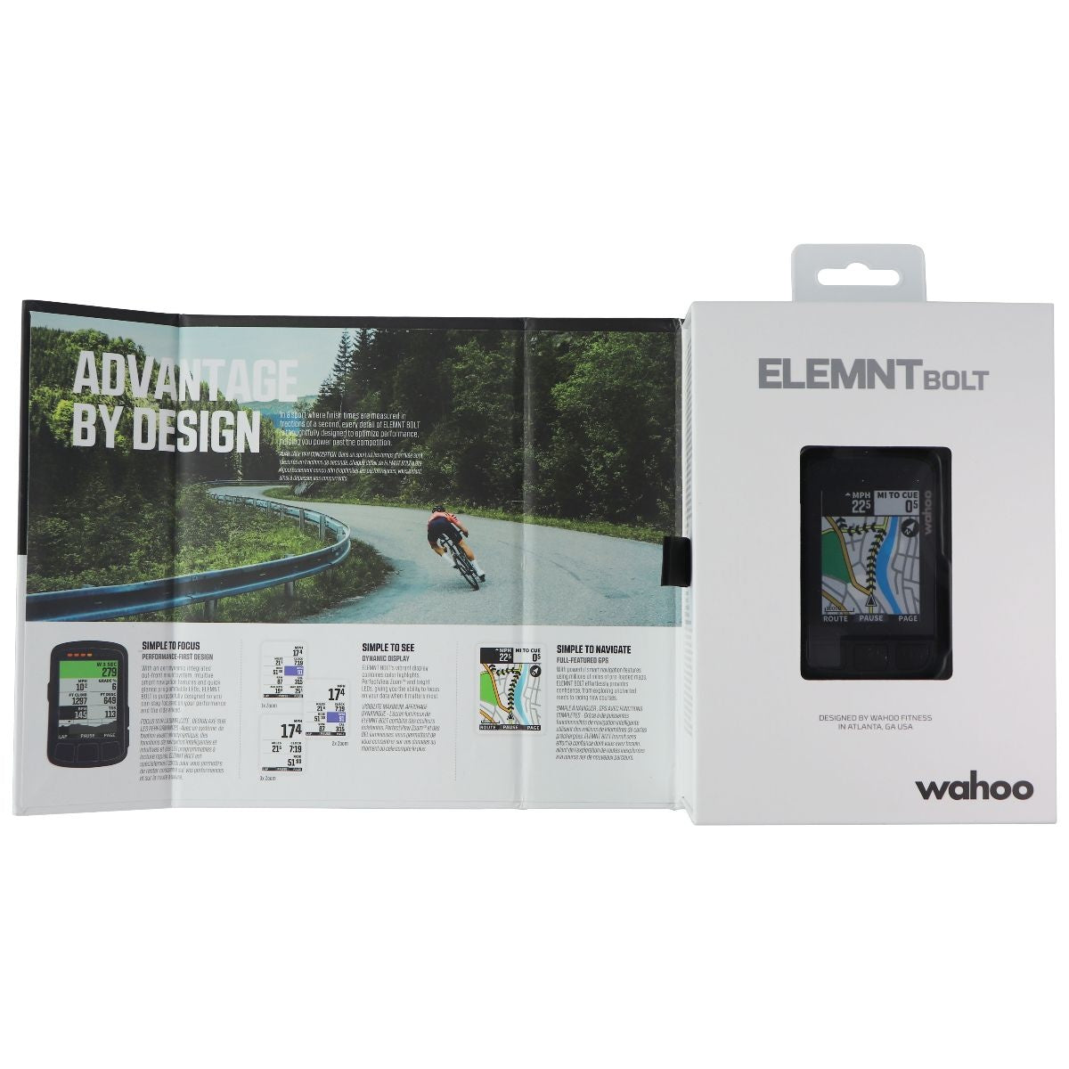 Wahoo ELEMNT Bolt V2 GPS Cycling/Bike Computer - Black Vehicle Electronics & GPS - GPS Units Wahoo - Simple Cell Bulk Wholesale Pricing - USA Seller