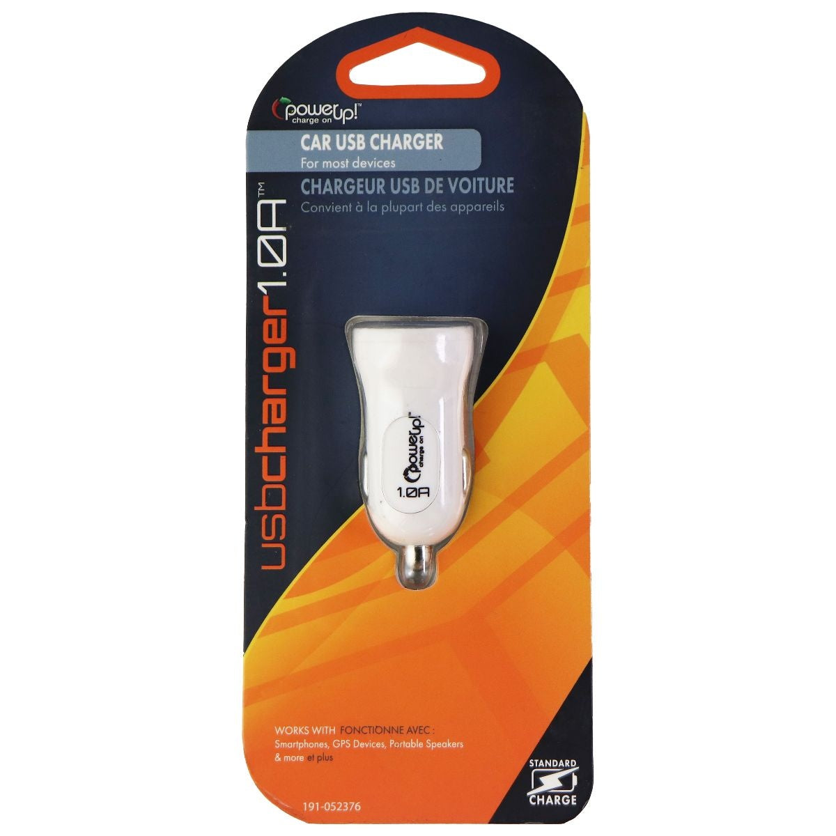 Lynco PowerUp 1-Amp Car Charger Single USB Adapter - White (191-052376) Cell Phone - Chargers & Cradles Lynco - Simple Cell Bulk Wholesale Pricing - USA Seller