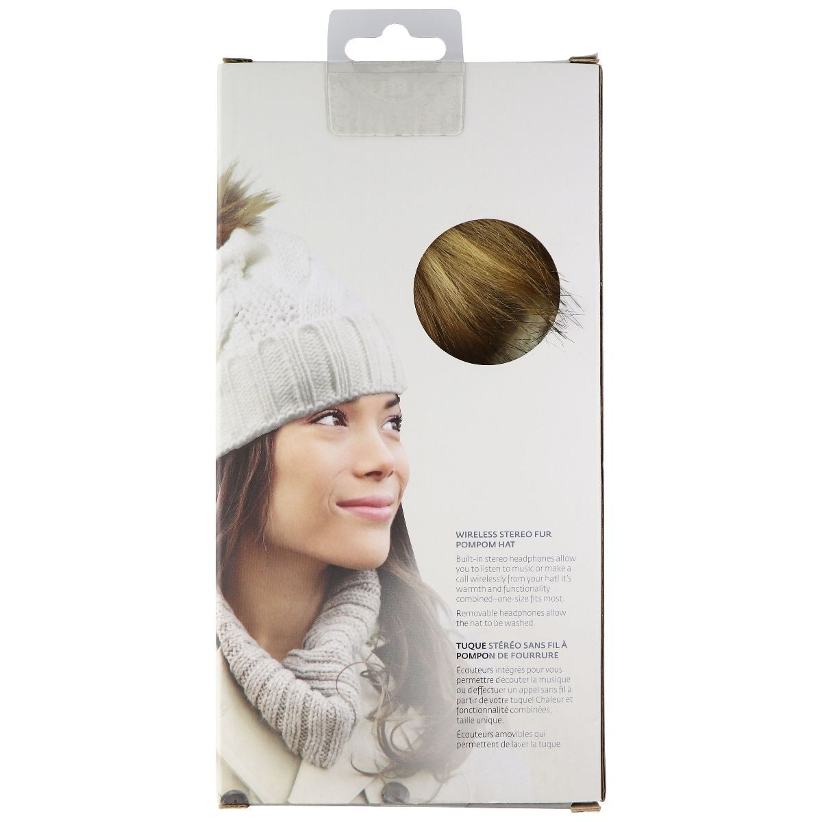 The Source - Womens Soft Winter Hat with Built-in Bluetooth Speakers - White Other Sporting Goods The Source - Simple Cell Bulk Wholesale Pricing - USA Seller