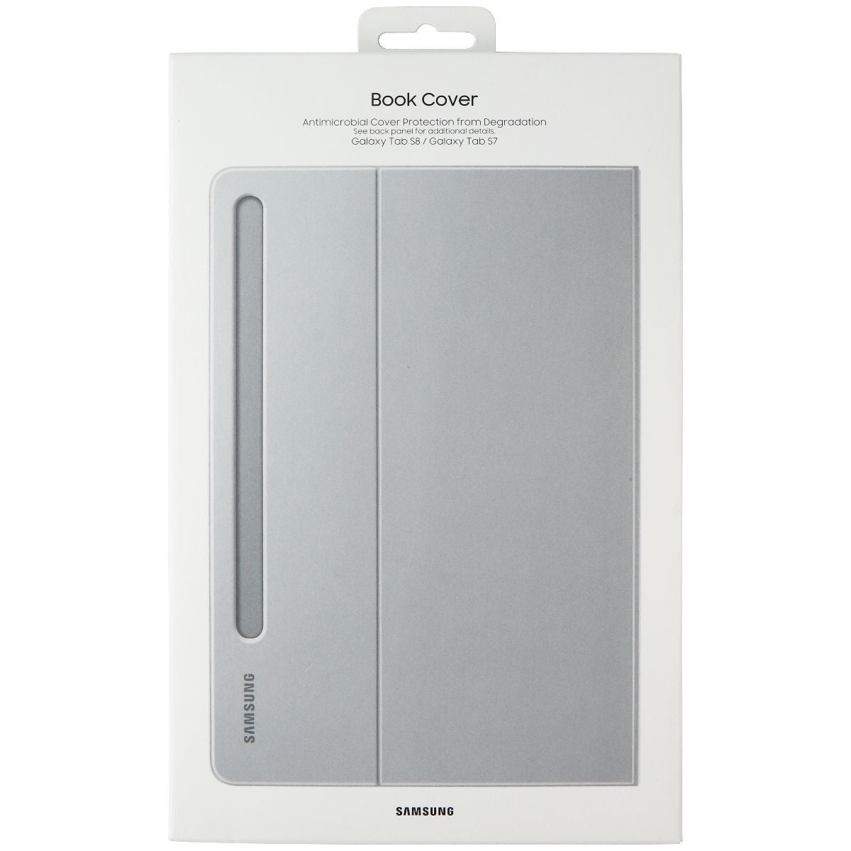 SAMSUNG Protective Book Cover for Samsung Galaxy Tab S8/Tab S7 - Light Gray iPad/Tablet Accessories - Cases, Covers, Keyboard Folios Samsung - Simple Cell Bulk Wholesale Pricing - USA Seller