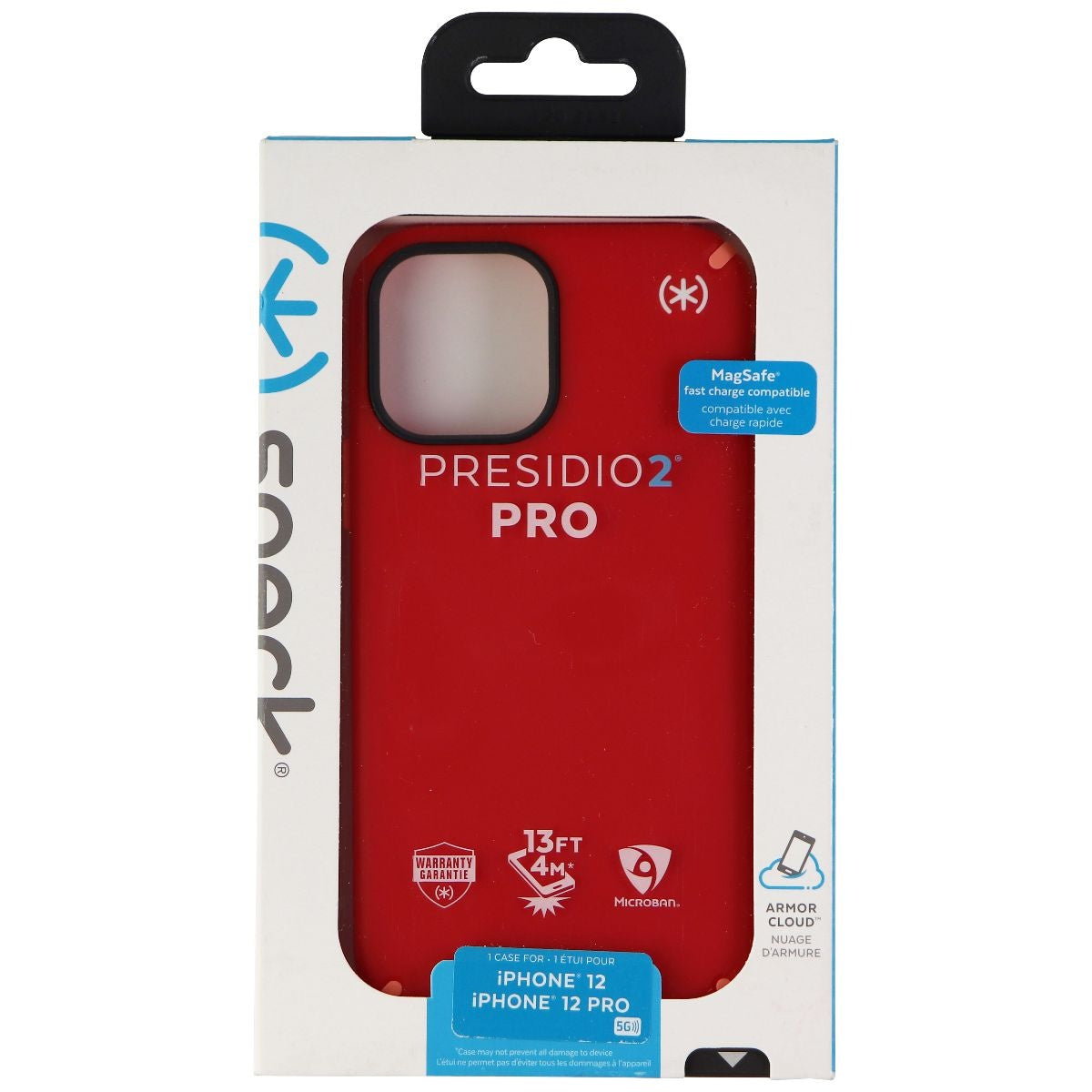 Speck Presidio2 PRO Series Case for Apple iPhone 12 / iPhone 12 Pro - Red / Pink Cell Phone - Cases, Covers & Skins Speck - Simple Cell Bulk Wholesale Pricing - USA Seller
