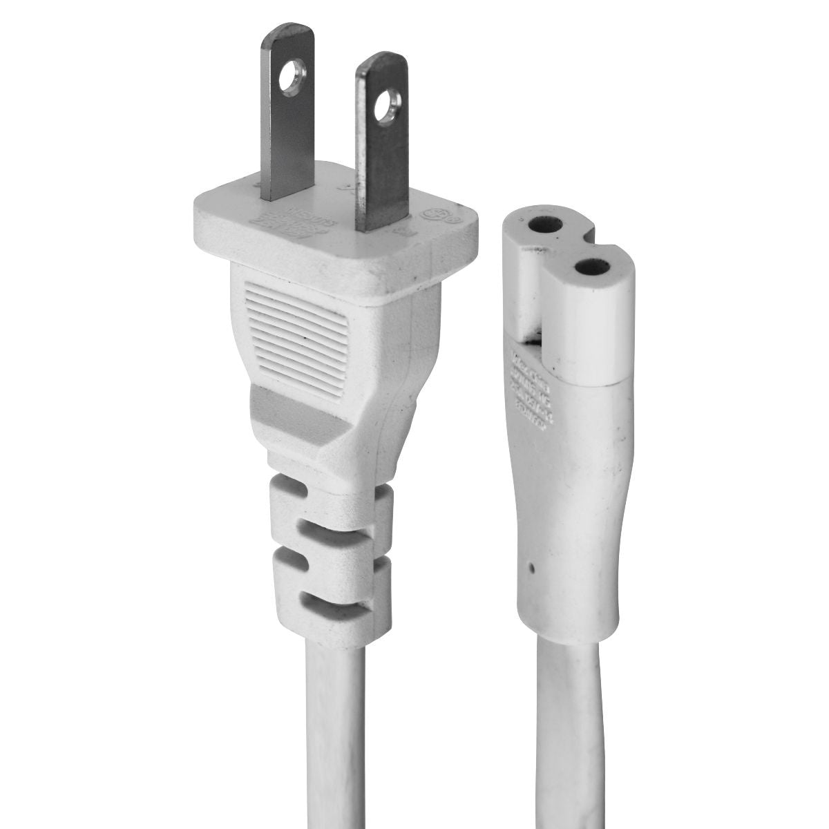 Volex 2-Prong (2.5A/125V) Power Cable - White (APC7M16) Multipurpose Batteries & Power - Multipurpose AC to DC Adapters Volex - Simple Cell Bulk Wholesale Pricing - USA Seller