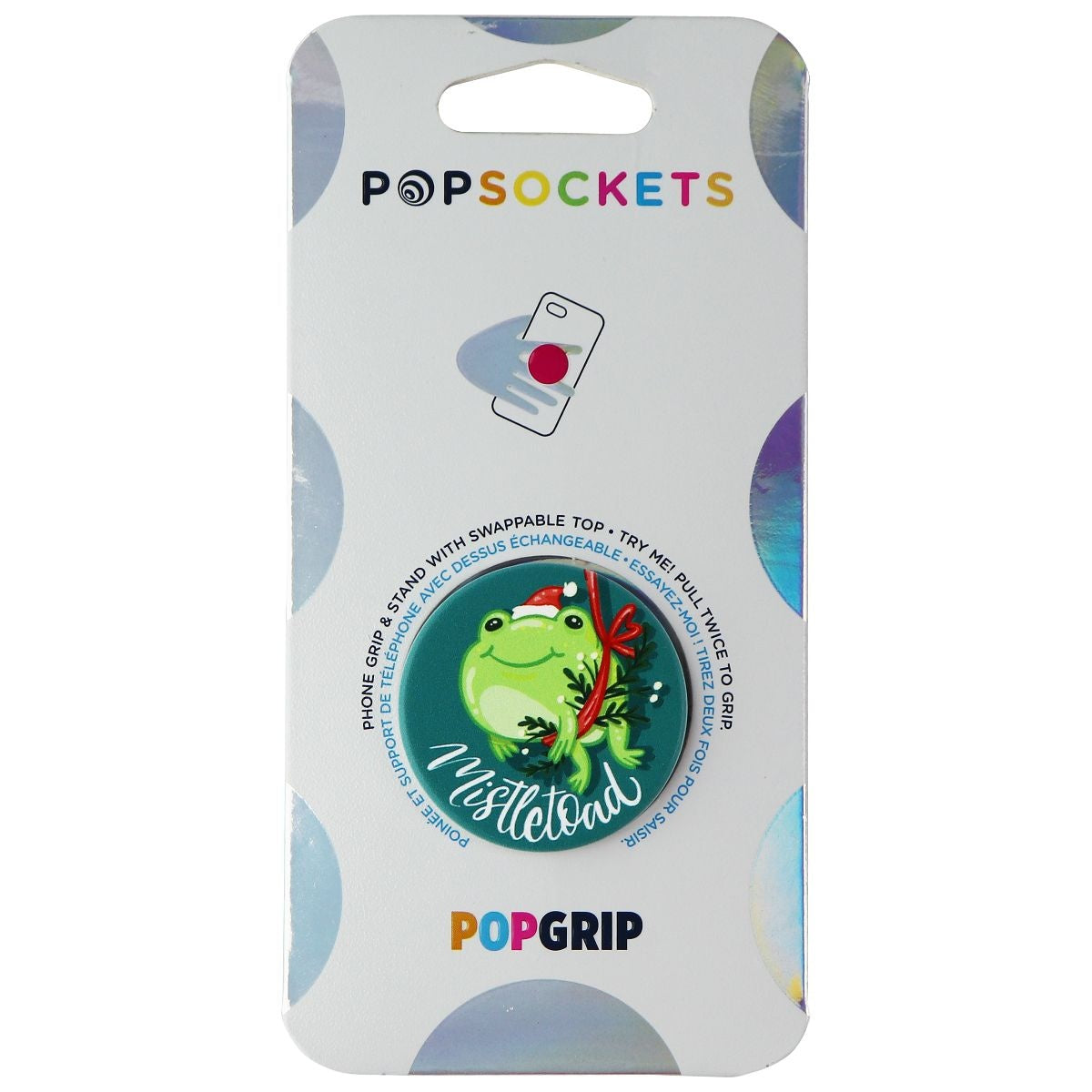 PopSockets PopGrip Swappable Grip for Phones & Tablets - Mistletoad Cell Phone - Mounts & Holders PopSockets - Simple Cell Bulk Wholesale Pricing - USA Seller