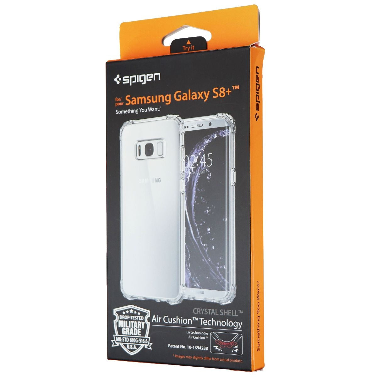 Spigen Crystal Shell Series Hybrid Case for Samsung Galaxy (S8+) - Clear Crystal Cell Phone - Cases, Covers & Skins Spigen - Simple Cell Bulk Wholesale Pricing - USA Seller