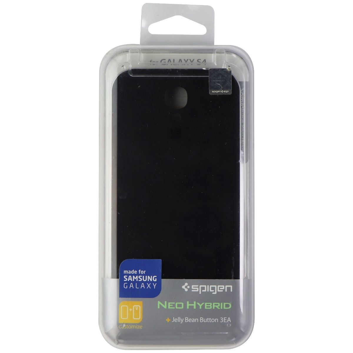 Spigen Neo Hybrid Series Case for Samsung Galaxy S4 - Black / Silver Cell Phone - Cases, Covers & Skins Spigen - Simple Cell Bulk Wholesale Pricing - USA Seller