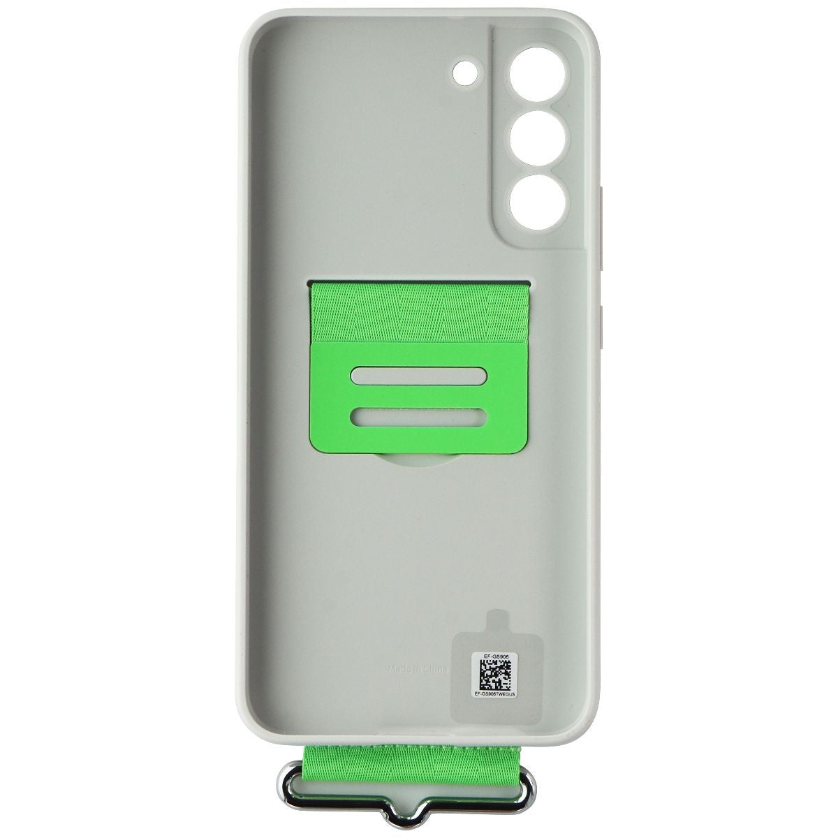 Samsung Silicone Cover with Strap for Samsung Galaxy S22+ (Plus) - White / Green Cell Phone - Cases, Covers & Skins Samsung - Simple Cell Bulk Wholesale Pricing - USA Seller