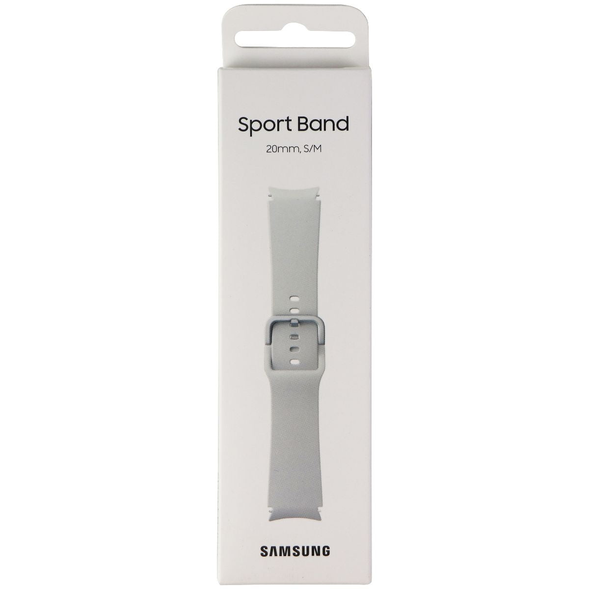 Samsung Sport Band for Galaxy Watch4 & Watch4 Classic - Silver (20mm) S/M Smart Watch Accessories - Watch Bands Samsung - Simple Cell Bulk Wholesale Pricing - USA Seller