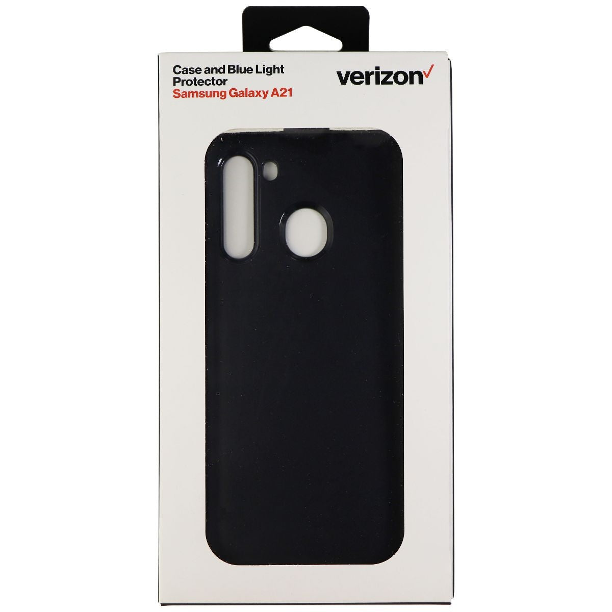 Verizon Rugged Case & Blue Light Screen Protector Bundle for Galaxy A21 - Black Cell Phone - Cases, Covers & Skins Verizon - Simple Cell Bulk Wholesale Pricing - USA Seller