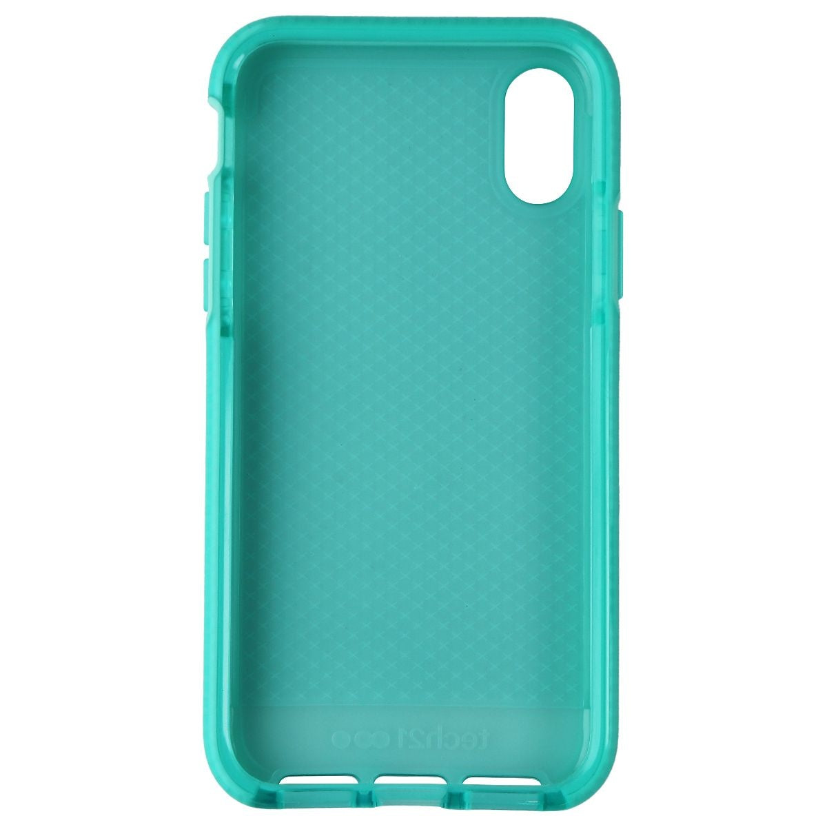 Tech21 Evo Check Series Flexible Gel Case for Apple iPhone Xs - Neon Aqua Cell Phone - Cases, Covers & Skins Tech21 - Simple Cell Bulk Wholesale Pricing - USA Seller