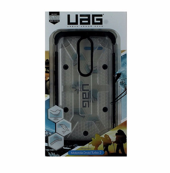 Urban Armor Gear Hybrid Hardshell Case for Motorola Droid Turbo 2 - Clear /Black Cell Phone - Cases, Covers & Skins Urban Armor Gear - Simple Cell Bulk Wholesale Pricing - USA Seller