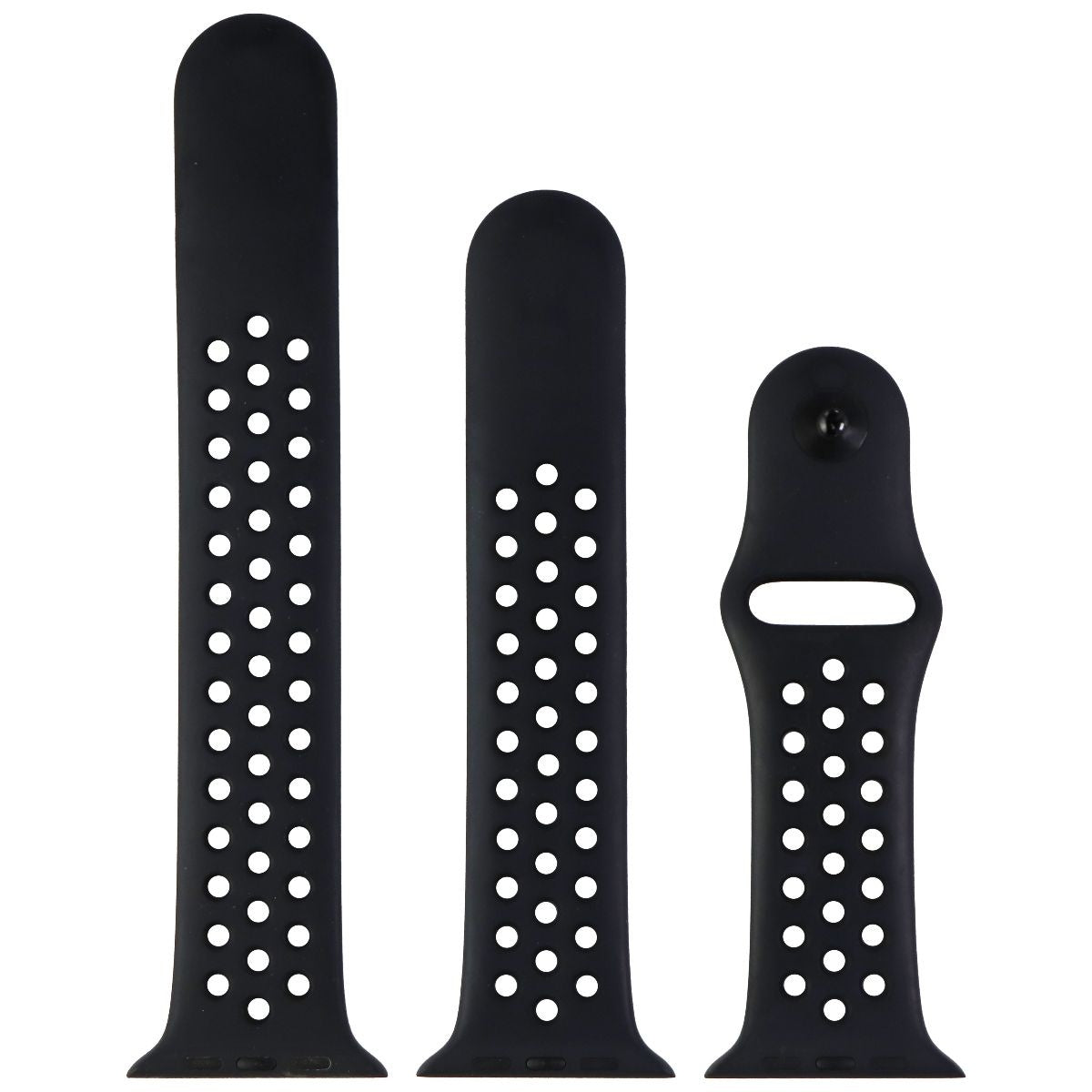 Apple 42mm Nike Sport Band for Apple Watch 42/44/45mm - Anthracite/Blk Full Set Smart Watch Accessories - Watch Bands Apple - Simple Cell Bulk Wholesale Pricing - USA Seller