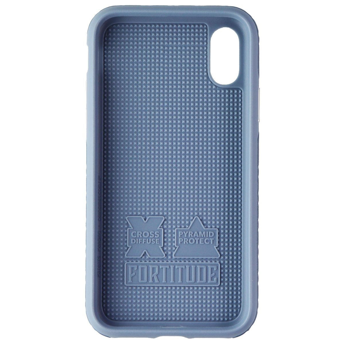 CellHelmet Fortitude Pro Series Hard Case for iPhone Xs and X - Slate Blue Cell Phone - Cases, Covers & Skins CellHelmet - Simple Cell Bulk Wholesale Pricing - USA Seller