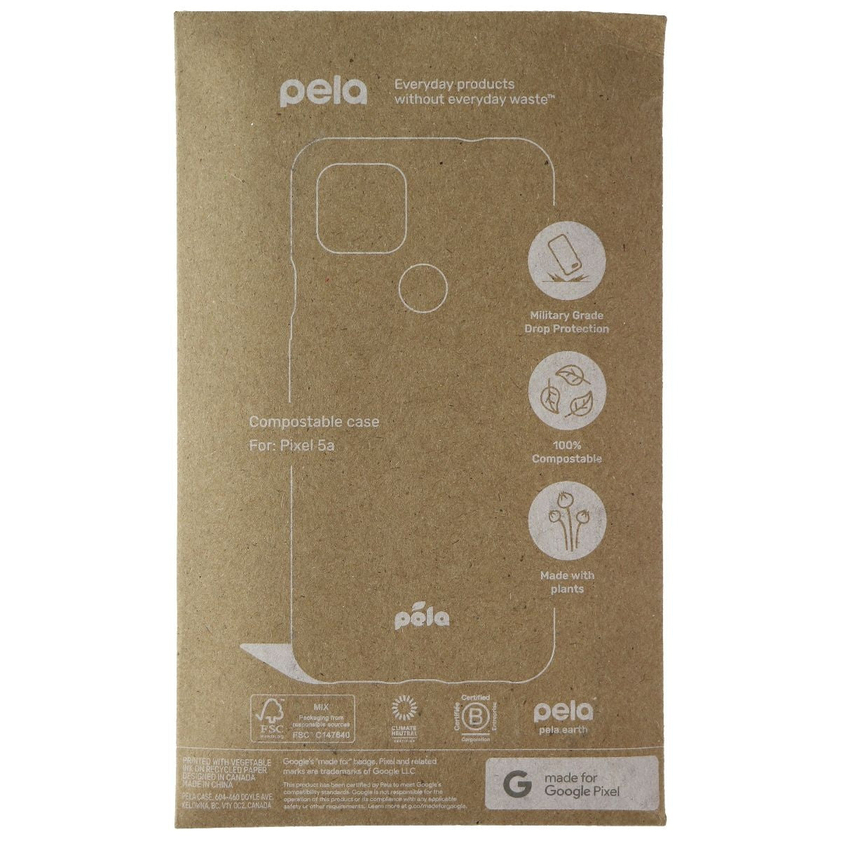 Pela Flexible Case for Google Pixel 5a Smartphones - Lavender Cell Phone - Cases, Covers & Skins Pela - Simple Cell Bulk Wholesale Pricing - USA Seller