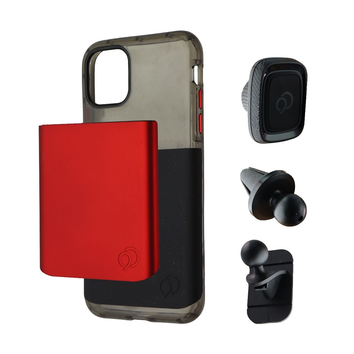 Nimbus9 Ghost 2 Pro Series Case for iPhone 11 Pro Max / Xs Max - Clear/Black/Red Cell Phone - Cases, Covers & Skins Nimbus9 - Simple Cell Bulk Wholesale Pricing - USA Seller