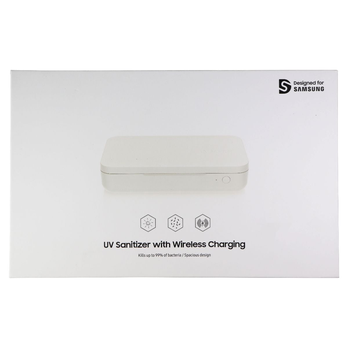 Samsung UV Machine with Qi Wireless Charging for Smartphones - White (GP-TOU020) Cell Phone - Other Accessories Samsung Electronics - Simple Cell Bulk Wholesale Pricing - USA Seller