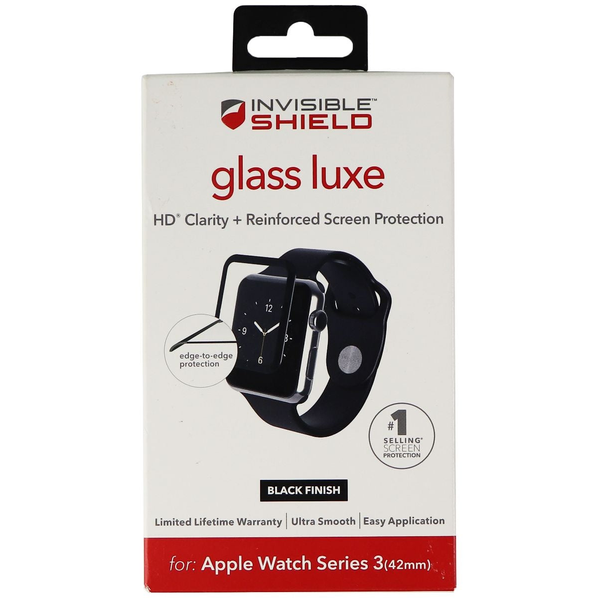 ZAGG InvisibleShield Glass Luxe Screen Protector for Apple Watch Series 3 (42mm) Cell Phone - Screen Protectors Zagg - Simple Cell Bulk Wholesale Pricing - USA Seller