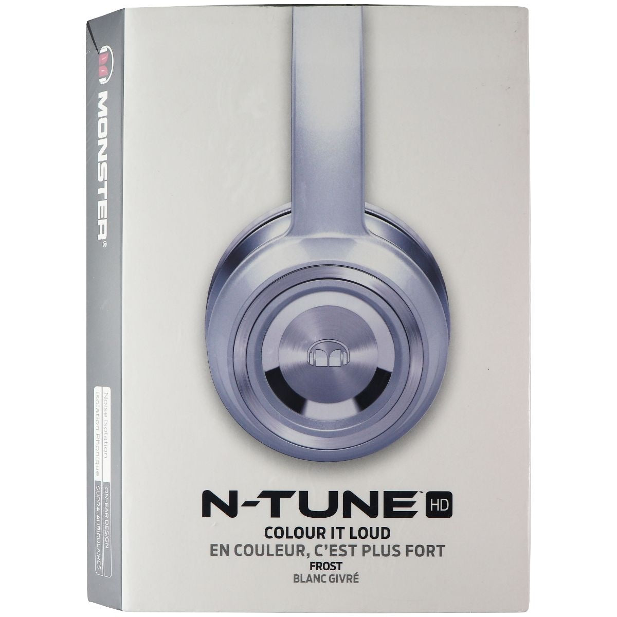 Monster N-Tune HD On-Ear Wired 3.5mm Headphones - Pearl White Portable Audio - Headphones Monster - Simple Cell Bulk Wholesale Pricing - USA Seller