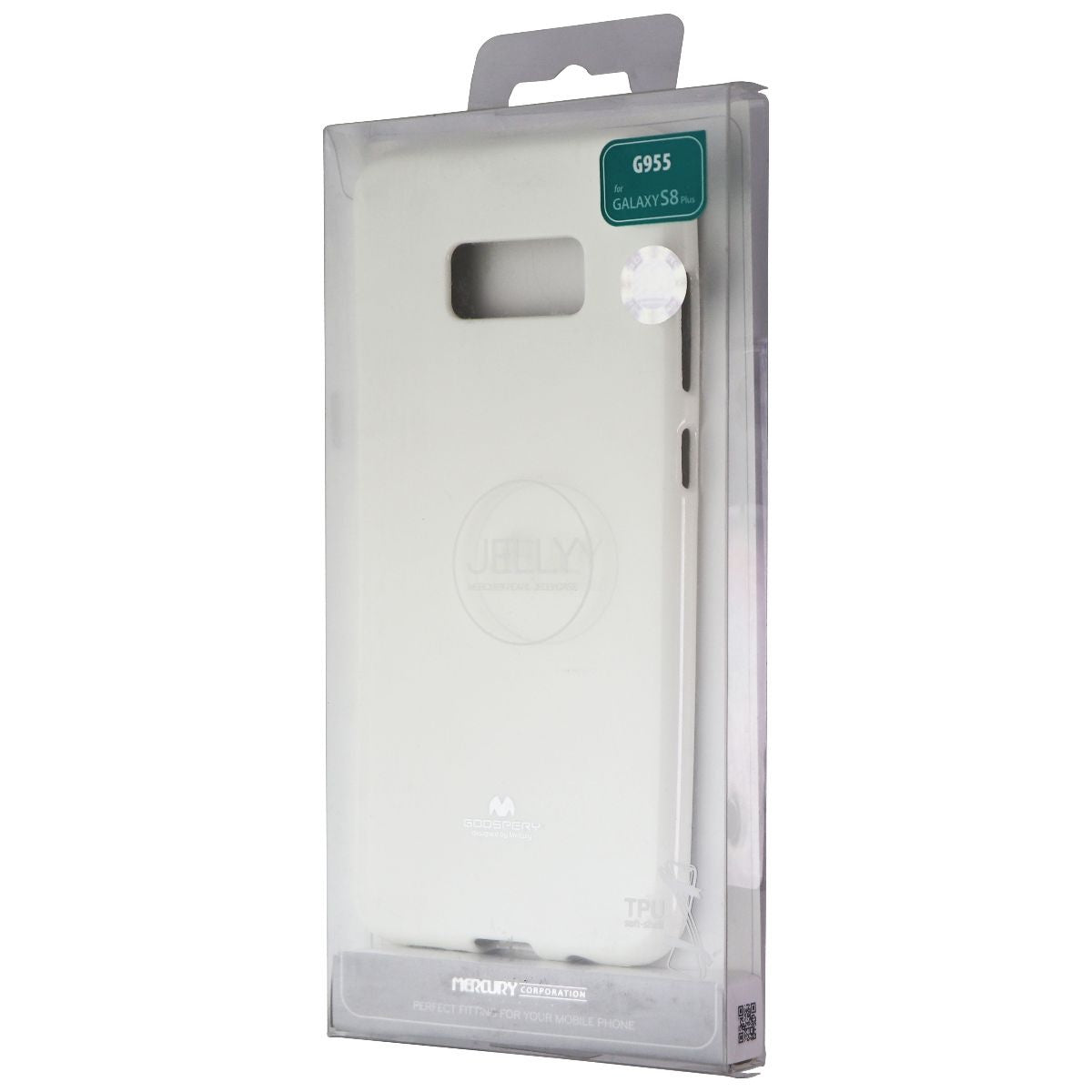 Mercury Goospery Jelly Case for Samsung Galaxy (S8+) - White/Glitter Cell Phone - Cases, Covers & Skins Mercury - Simple Cell Bulk Wholesale Pricing - USA Seller