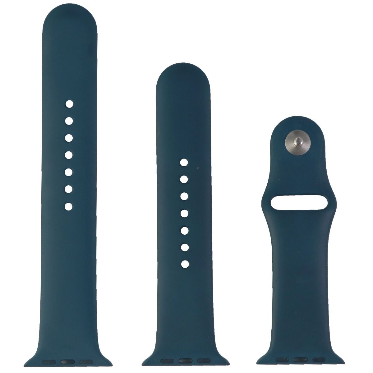 Apple (42mm) Sport Band for Apple Watch 42/44/45mm - Dark Teal / Full Set Smart Watch Accessories - Watch Bands Apple - Simple Cell Bulk Wholesale Pricing - USA Seller