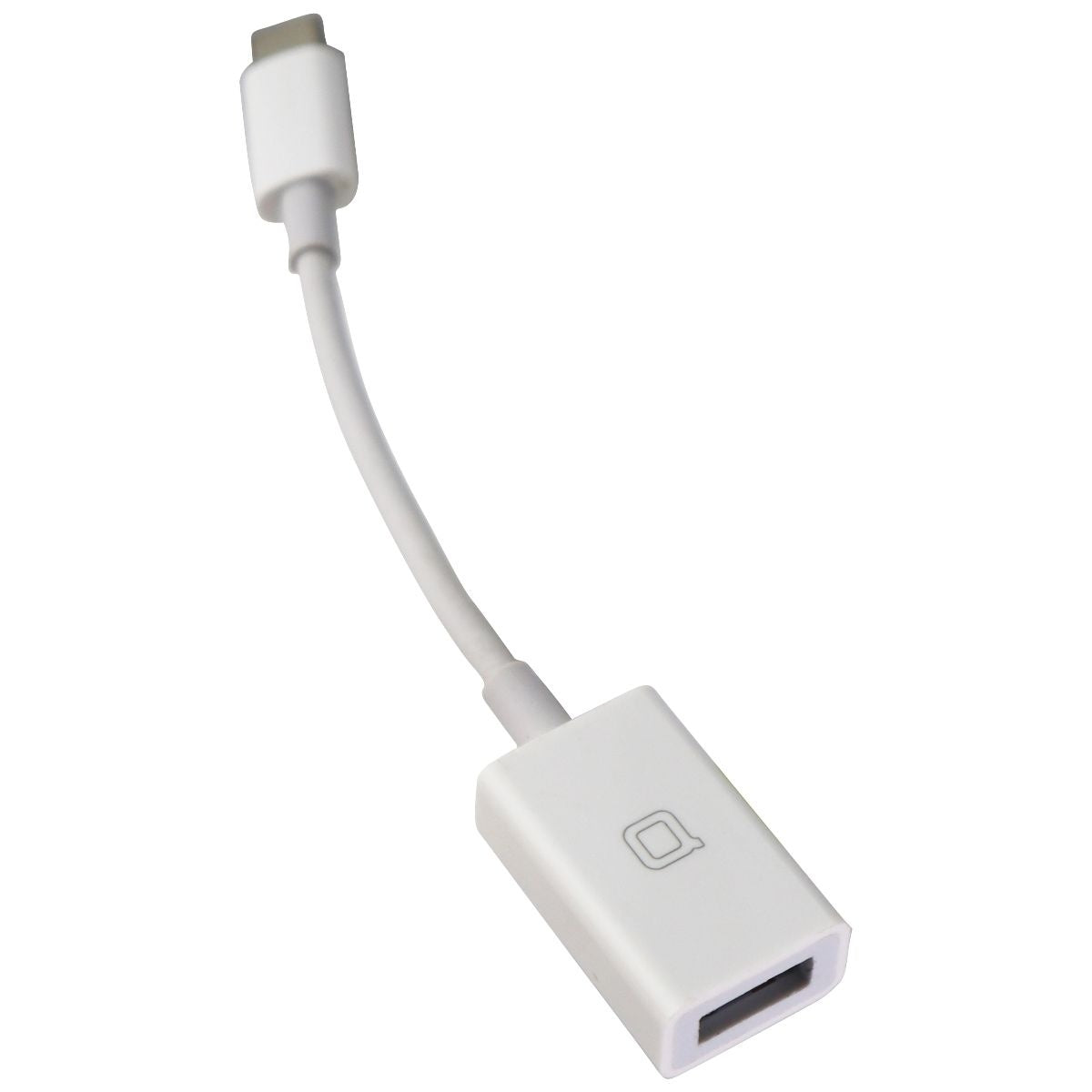 Q Short Style USB to USB-C (Type C) Adapter Cable - White Cell Phone - Cables & Adapters Q - Simple Cell Bulk Wholesale Pricing - USA Seller