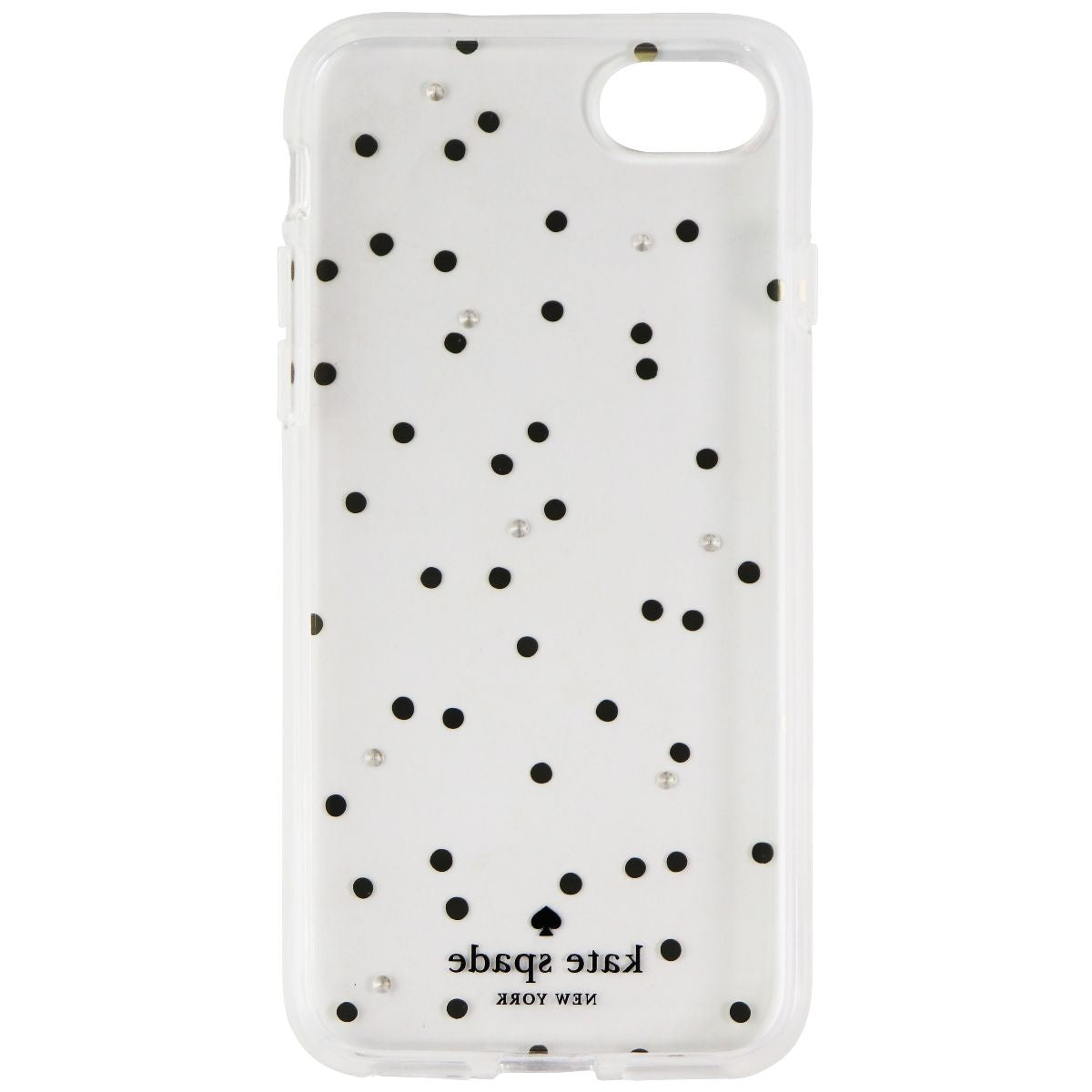 Kate Spade Hardshell Case for Apple iPhone 8 / iPhone 7 - Clear/Gold Dots/Gems Cell Phone - Cases, Covers & Skins Kate Spade - Simple Cell Bulk Wholesale Pricing - USA Seller