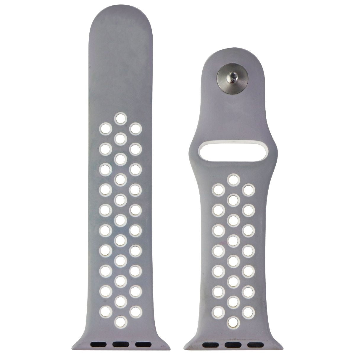Apple 38mm Nike Band for Apple Watch 38/40/41mm - Gray/White (S/M Only) Smart Watch Accessories - Watch Bands Apple - Simple Cell Bulk Wholesale Pricing - USA Seller