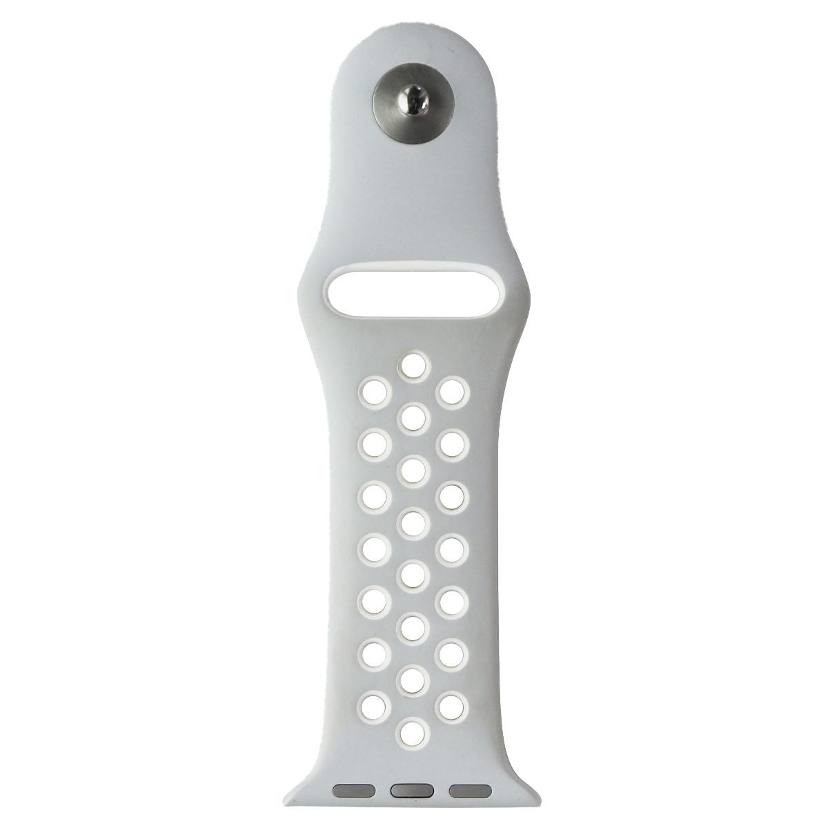 Apple (38mm) Nike Sport Clasp ONLY - Pure Platinum/White Smart Watch Accessories - Watch Bands Apple - Simple Cell Bulk Wholesale Pricing - USA Seller