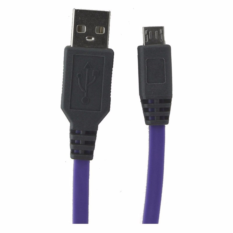 Ventev (565599) 3.3Ft Charge & Sync Flat Cable for Micro USB Devices-Purple/Gray Cell Phone - Cables & Adapters Ventev - Simple Cell Bulk Wholesale Pricing - USA Seller