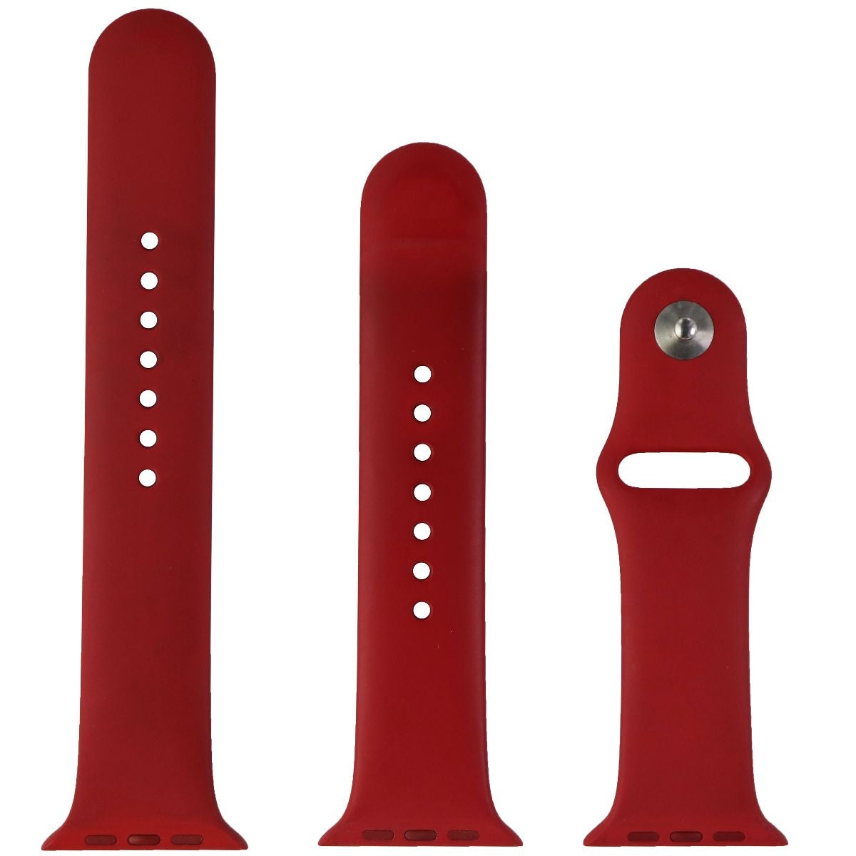 Apple (44mm) Sport Band for Apple Watch 42/44/45mm - Red 2nd Gen / Full Set Smart Watch Accessories - Watch Bands Apple - Simple Cell Bulk Wholesale Pricing - USA Seller
