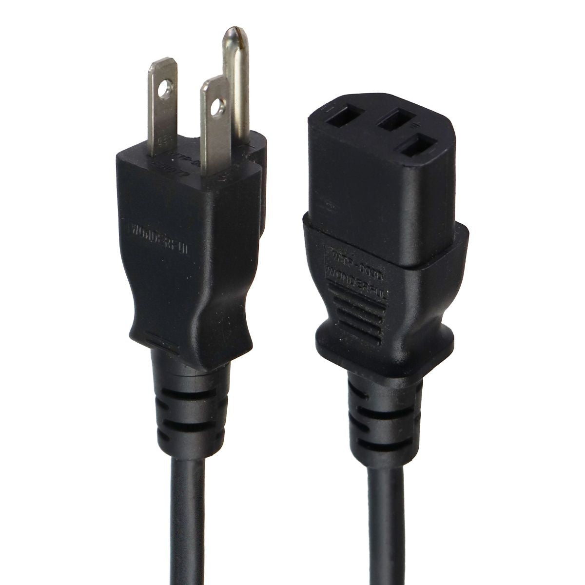 WONDERFUL Computer Power Supply Cable - 6ft - E91072 - Black Computer/Network - Plugs, Jacks & Wall Plates Wonderful - Simple Cell Bulk Wholesale Pricing - USA Seller