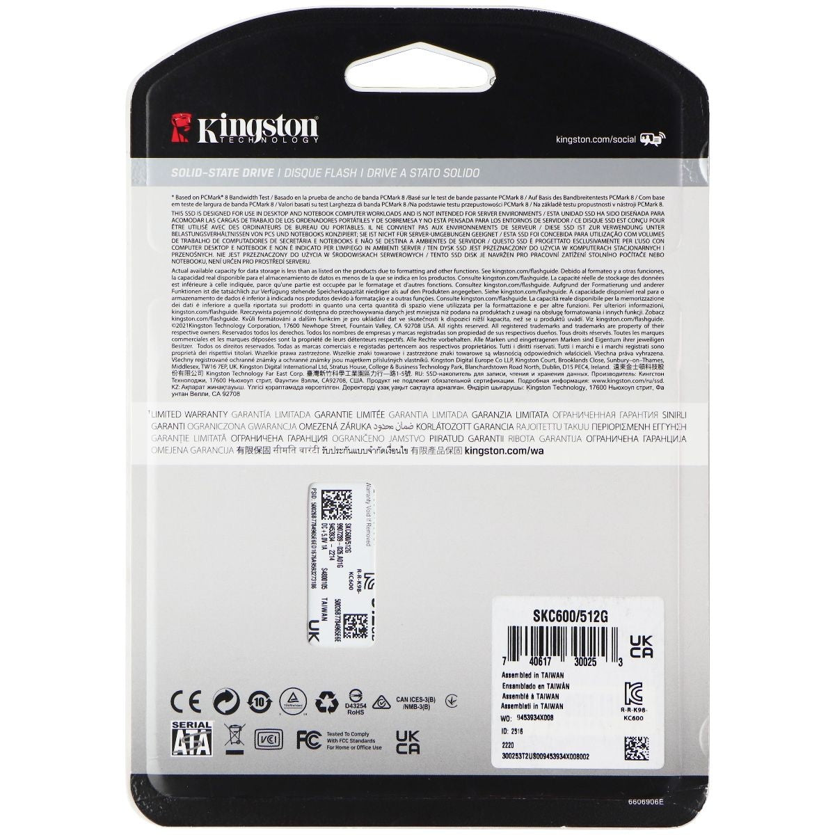 Kingston KC600 512GB 2.5 Inch SATA3 Solid State Drive (3D TLC) Digital Storage - Solid State Drives Kingston - Simple Cell Bulk Wholesale Pricing - USA Seller