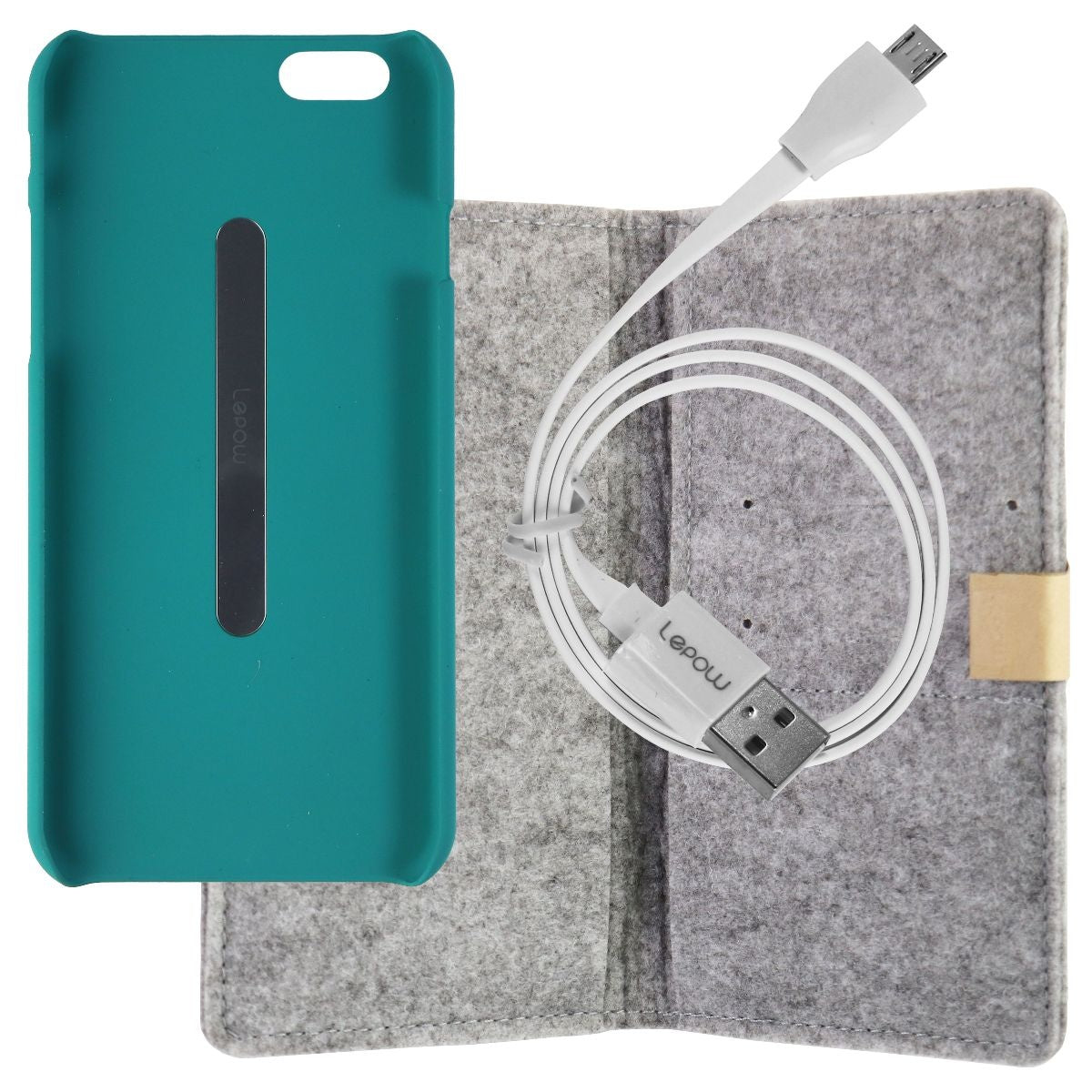 Lepow Pie Case and Battery Pack Combo 3000mAH for iPhone 6 - Green Cell Phone - Cases, Covers & Skins Lepow - Simple Cell Bulk Wholesale Pricing - USA Seller