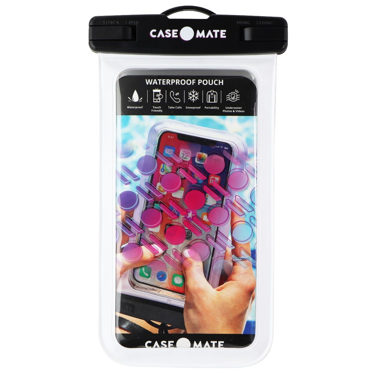 Case-Mate Waterproof Pouch Bag Case for Most Smartphones - Clear Cell Phone - Cases, Covers & Skins Case-Mate - Simple Cell Bulk Wholesale Pricing - USA Seller