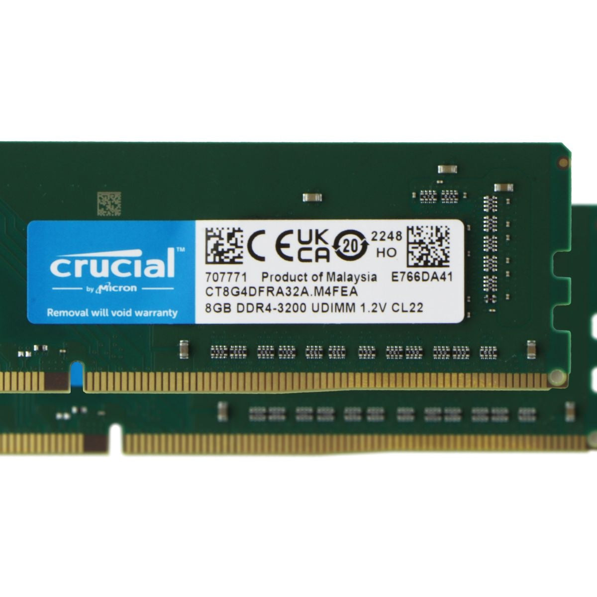 Crucial RAM 16GB Kit (2x8GB) DDR4 3200MHz CL22 (or 2933MHz or 2666MHz) Computer Parts - Memory (RAM) Crucial - Simple Cell Bulk Wholesale Pricing - USA Seller