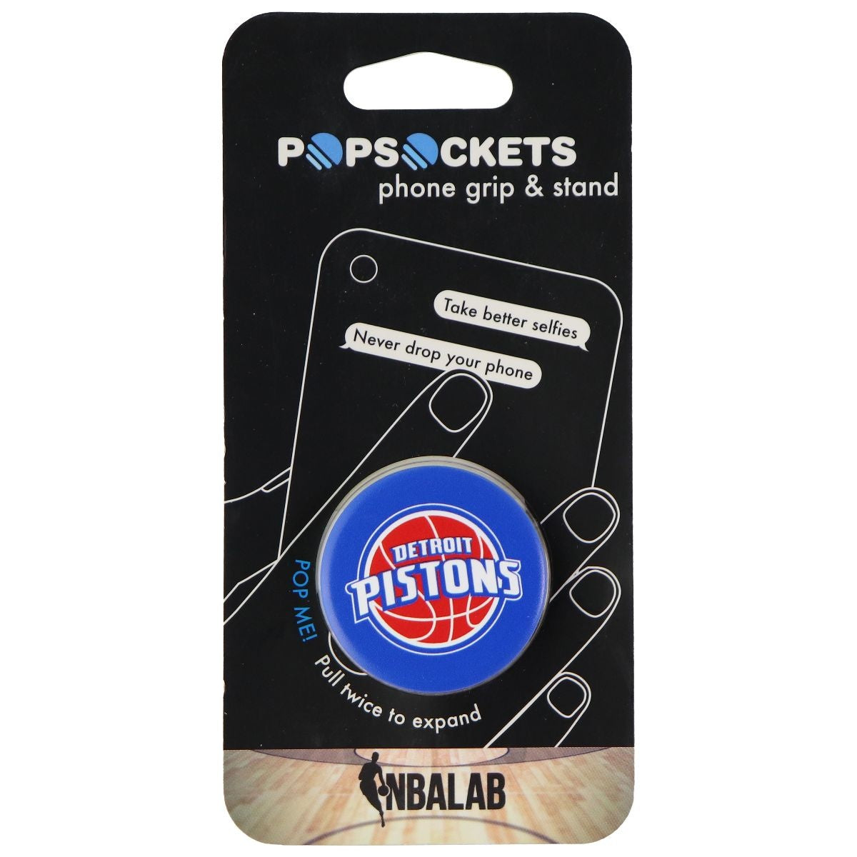 PopSockets: Collapsible Grip & Stand for Phones & Tablets - NBA Detroit Pistons Cell Phone - Mounts & Holders PopSockets - Simple Cell Bulk Wholesale Pricing - USA Seller