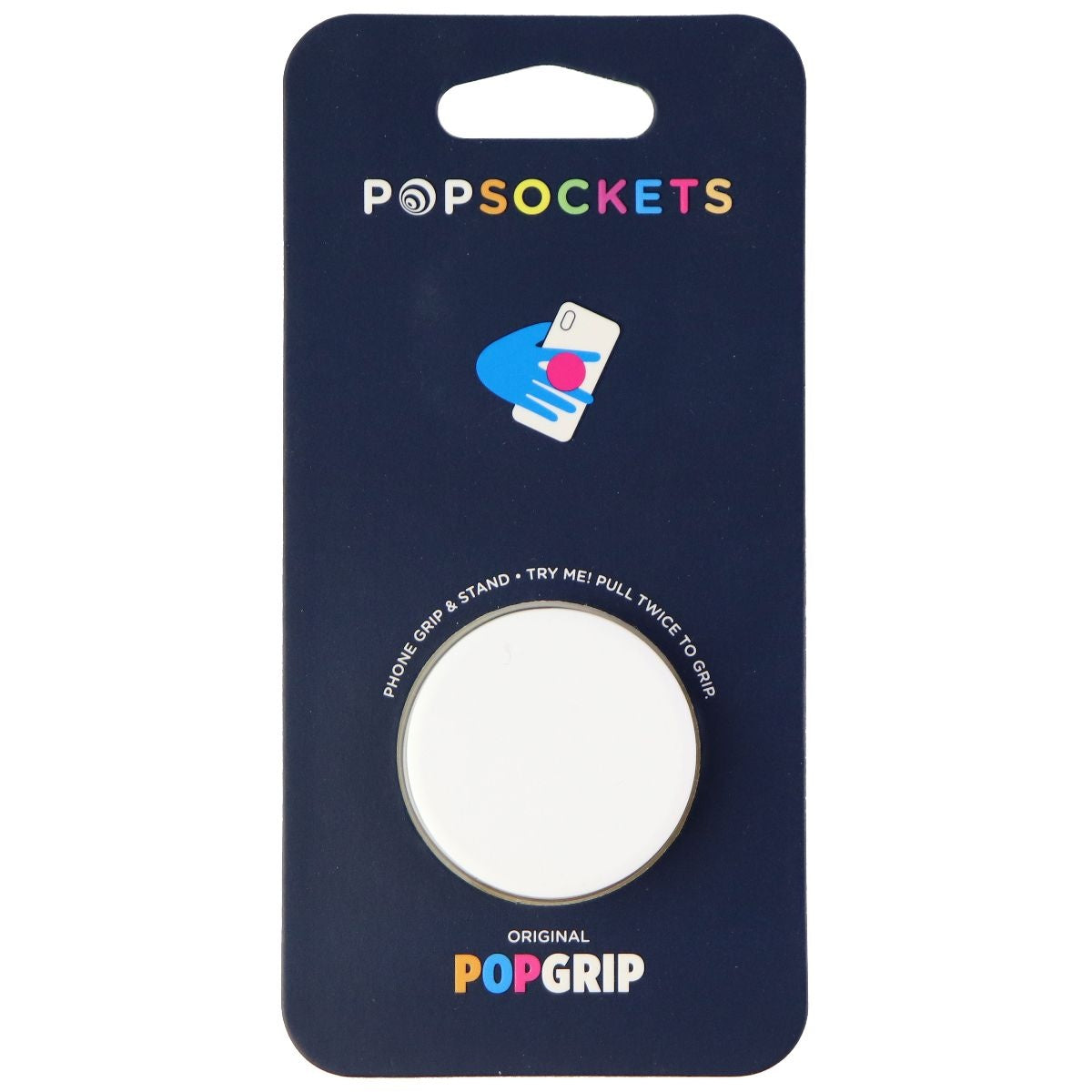 PopSockets: Collapsible Grip & Stand for Phones and Tablets - White Cell Phone - Mounts & Holders PopSockets - Simple Cell Bulk Wholesale Pricing - USA Seller