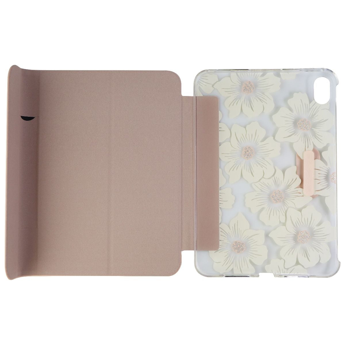 Kate Spade Protective Folio for iPad Mini (6th Gen) - Hollyhock Floral Clear iPad/Tablet Accessories - Cases, Covers, Keyboard Folios Kate Spade New York - Simple Cell Bulk Wholesale Pricing - USA Seller