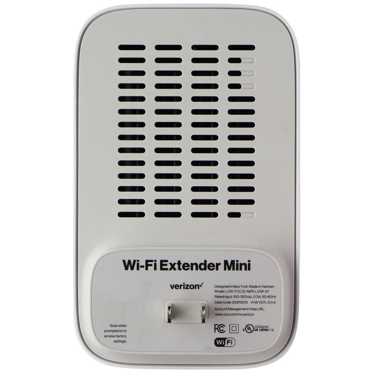 Verizon 5G Home Internet Wi-Fi Extender Mini - White (LVSKX1) Modem-Router Combos Verizon - Simple Cell Bulk Wholesale Pricing - USA Seller