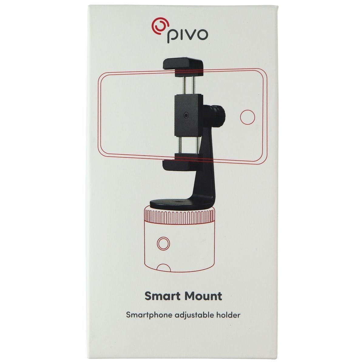 Pivo Smart Mount Adjustable 360 Aluminum Stand for Smartphones - Black Cell Phone - Mounts & Holders Pivo - Simple Cell Bulk Wholesale Pricing - USA Seller