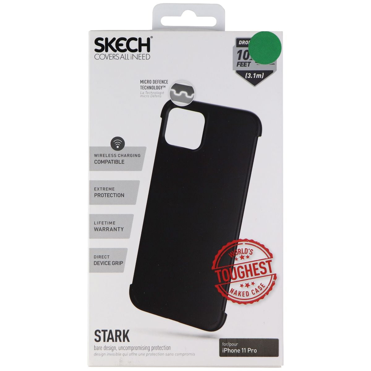 Skech Stark Series Minimal Protection Case for Apple iPhone 11 Pro - Black Cell Phone - Cases, Covers & Skins Skech - Simple Cell Bulk Wholesale Pricing - USA Seller