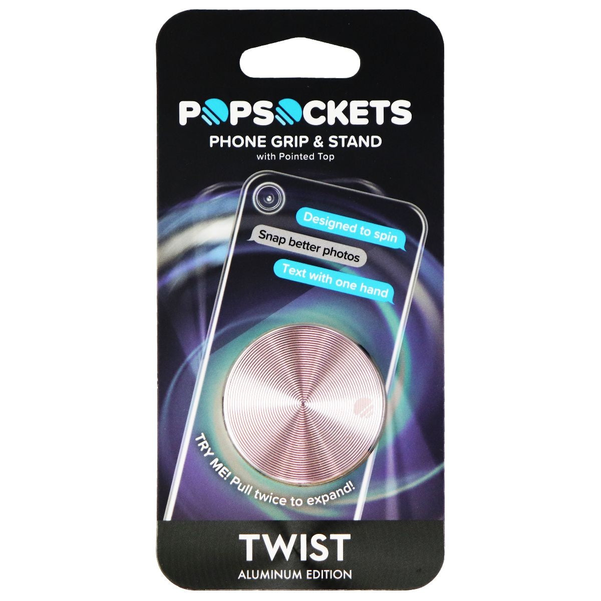 PopSockets Collapsible Grip & Stand for Phones and Tablets - Rose Gold/White Cell Phone - Mounts & Holders PopSockets - Simple Cell Bulk Wholesale Pricing - USA Seller