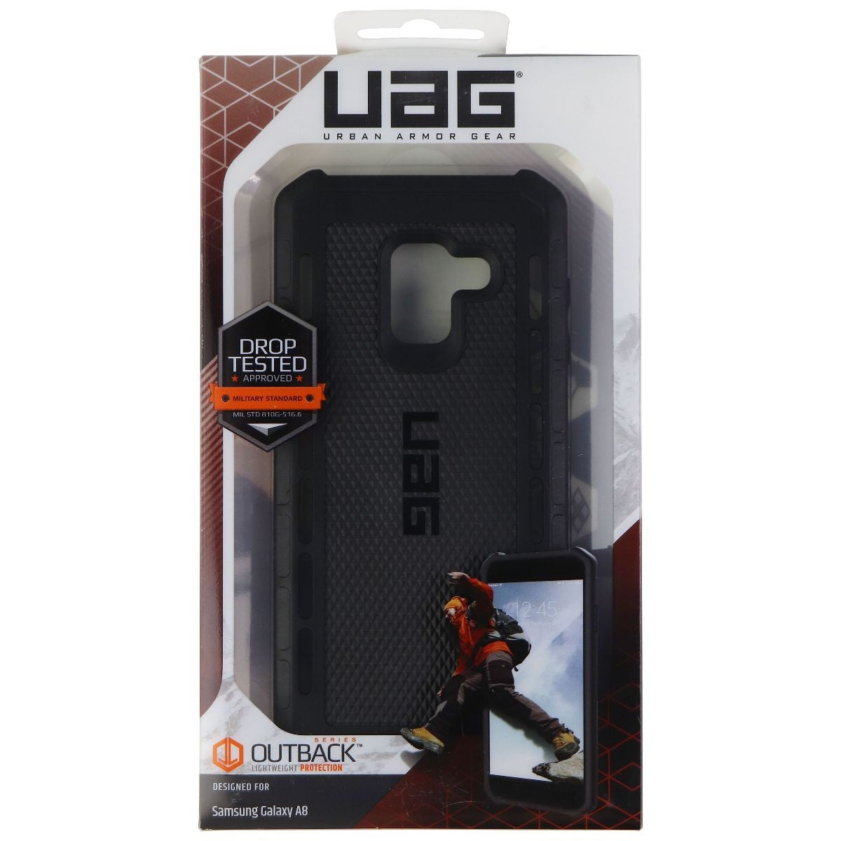 UAG Outback Series Case for Galaxy A8 (2018) - Black Cell Phone - Cases, Covers & Skins Urban Armor Gear - Simple Cell Bulk Wholesale Pricing - USA Seller