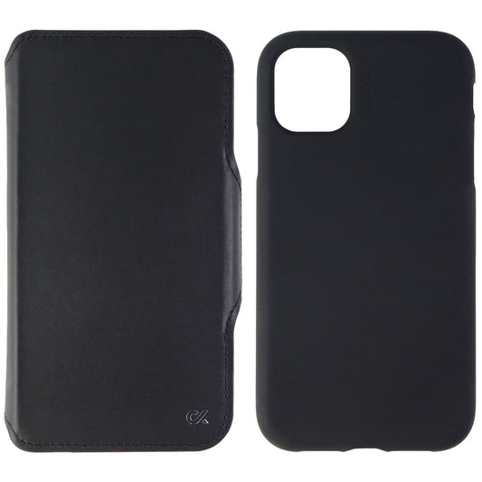 Ercko 2-in-1 Magnet Leather Wallet and Silicone Case for iPhone 11 - Black Cell Phone - Cases, Covers & Skins Ercko - Simple Cell Bulk Wholesale Pricing - USA Seller