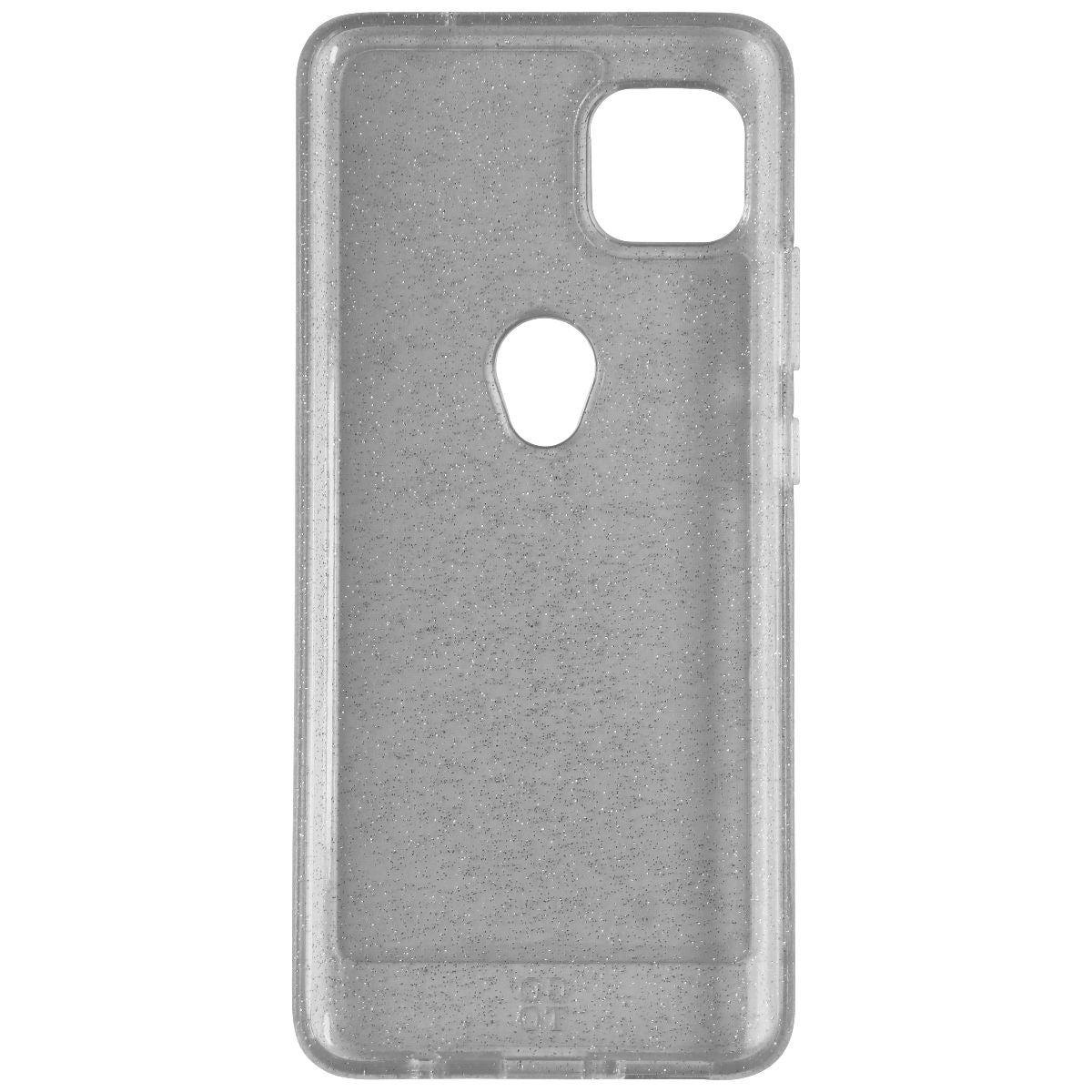 GoTo Flexible Gel Case for Motorola One 5G ACE Smartphone - Clear/Silver Glitter Cell Phone - Cases, Covers & Skins GoTo - Simple Cell Bulk Wholesale Pricing - USA Seller